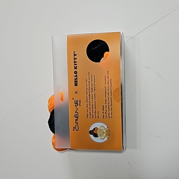 the Creme Shop Hello Kitty Halloween Limited Edition Spa Plush Headband Black Ca - Picture 4 of 4